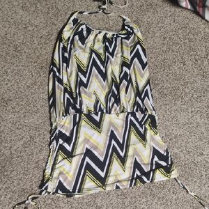 Stylish Chevron Pattern Dress